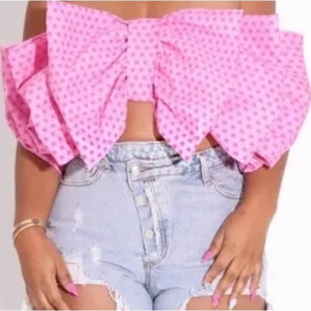 Bow on Top Bandeau Top - Nichole Lynel